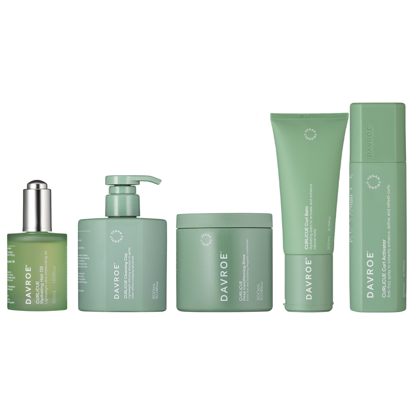 Davroe CURLiCUE hair care set for curly hair