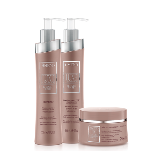 Amend Luxe Creations Blonde Care Reconstruction Sæt x 3 produkter med Mask